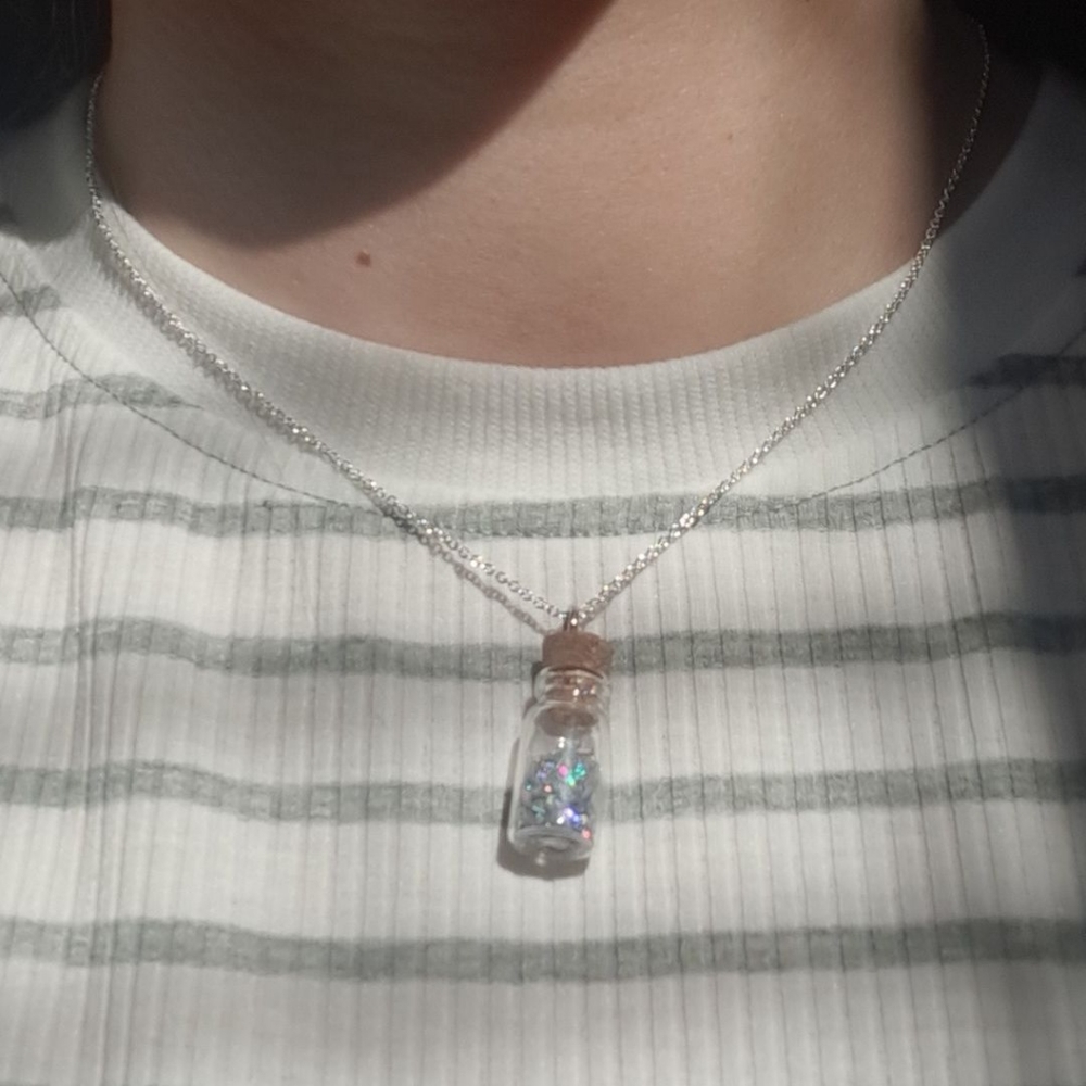 Several Glitter Bottle Necklace